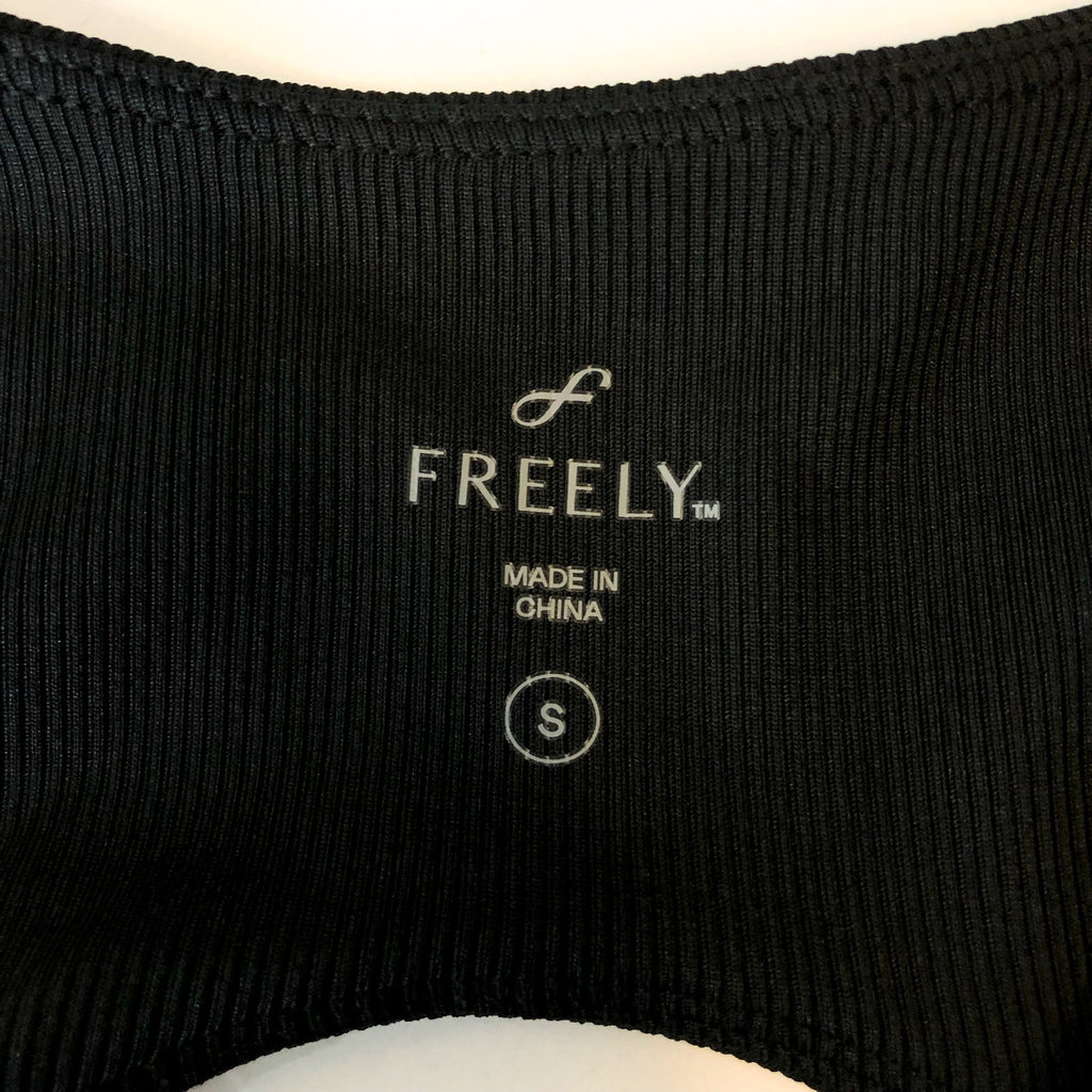 FREELY Women's Activewear Dress Small Black Cut Out Back NWOT