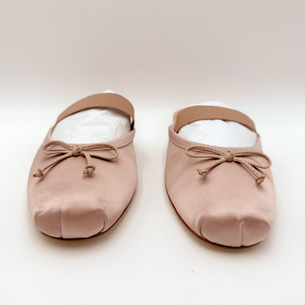 Steve Madden Womens Cutesy Ballet Mule Flats Size 8 Blush Pink Satin NIB