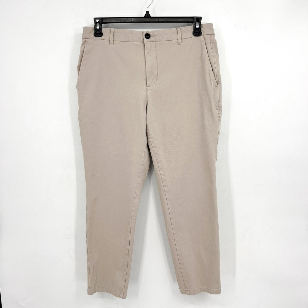 EVERLANE Uniform Mens Athletic Fit Performance Chino Pants 33x28 Stone NWOT