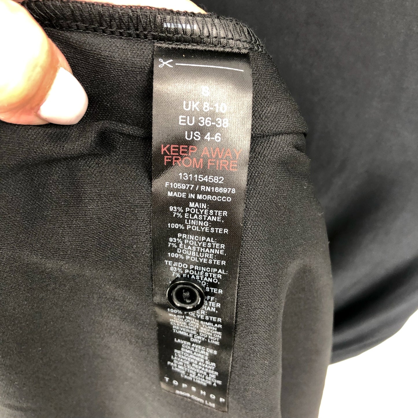 TOPSHOP Women's Jersey Draped Midi Dress Small 4-6 Black Sleeveless Cut Out NWT