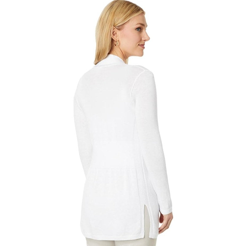 NIC + ZOE All Year Back Of The Chair Cardigan Medium White Long Sleeve NWT
