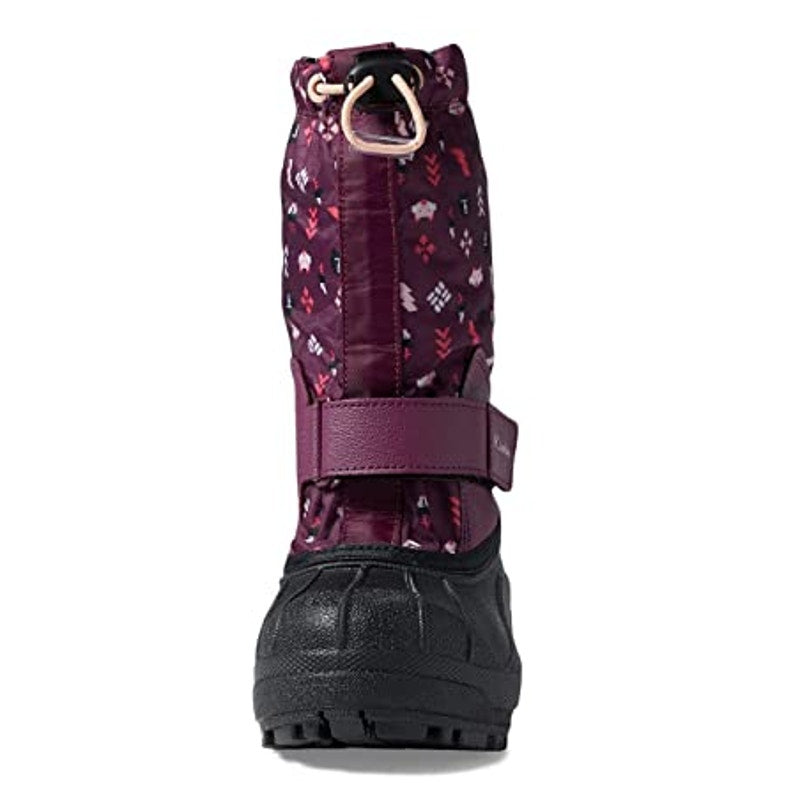 Columbia Girls Powderbug Forty Winter Boots US 9 Purple Waterproof Insulated NIB