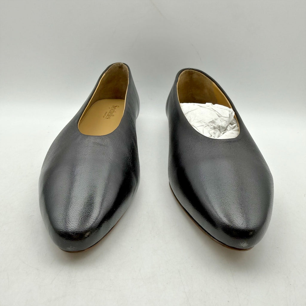 Seychelles Womens American Dreams Ballet Flats US 8 Black Leather NIB