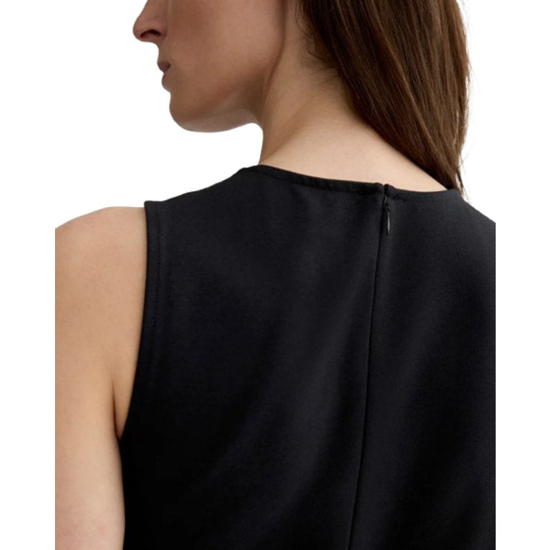 EVERLANE Women's The Dream '90s Shift Dress Medium Black Sleeveless Stretch NWT
