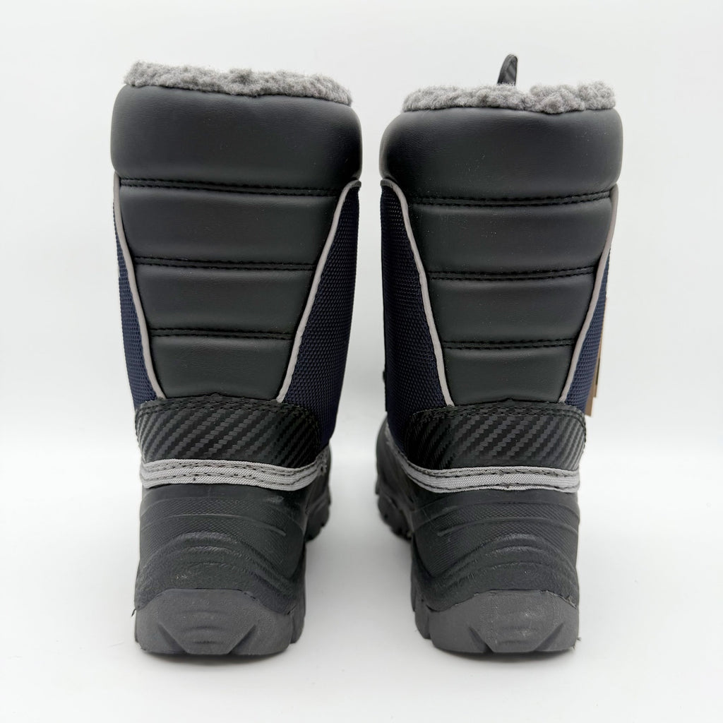 Kamik Kids Luke Snow Boots US 2 EU 33.5 Navy Waterproof NIB
