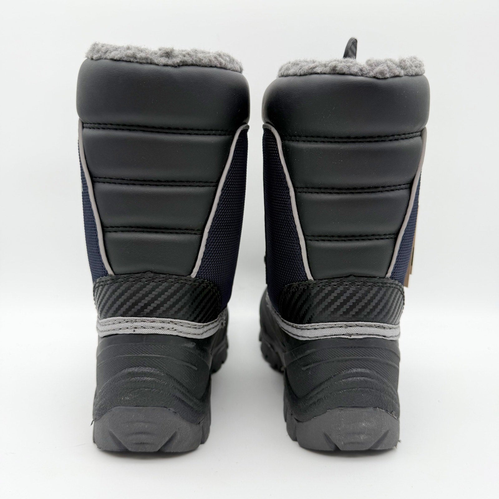Kamik Kids Luke Snow Boots US 2 EU 33.5 Navy Waterproof NIB
