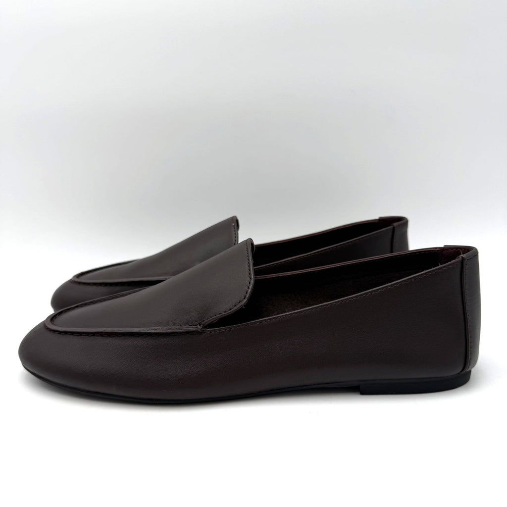 Madewell Womens The Dolli Glove Loafer Size 8.5 Dark Carob Brown Leather NIB