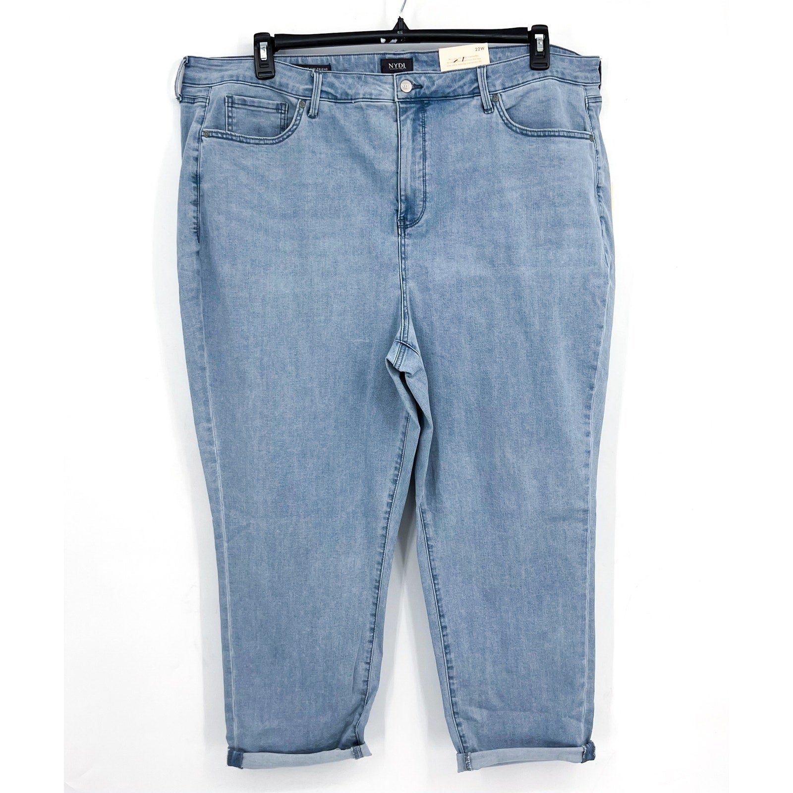 NYDJ Womens Margot Girlfriend Jeans Size 22W Kingston Blue NWT