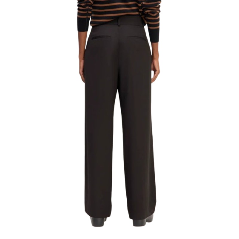 EVERLANE Women's The Italian Wool Way-High Drape Pants Size 6 Black NWT