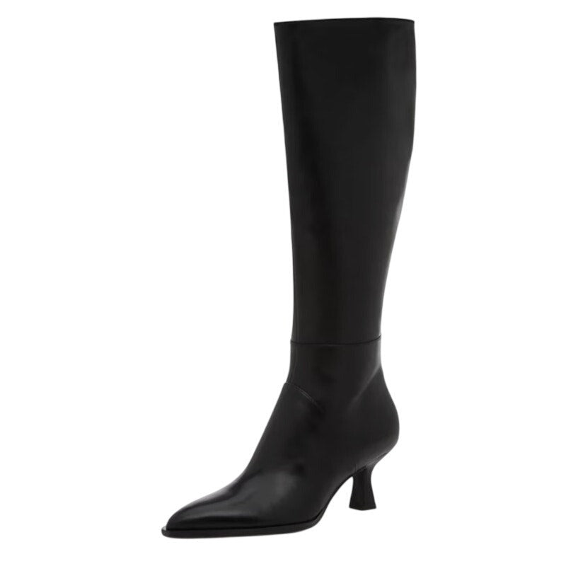 Dolce Vita Womens Ashton Knee High Boots Size 10 M EU 40.5 Black Leather NWOB