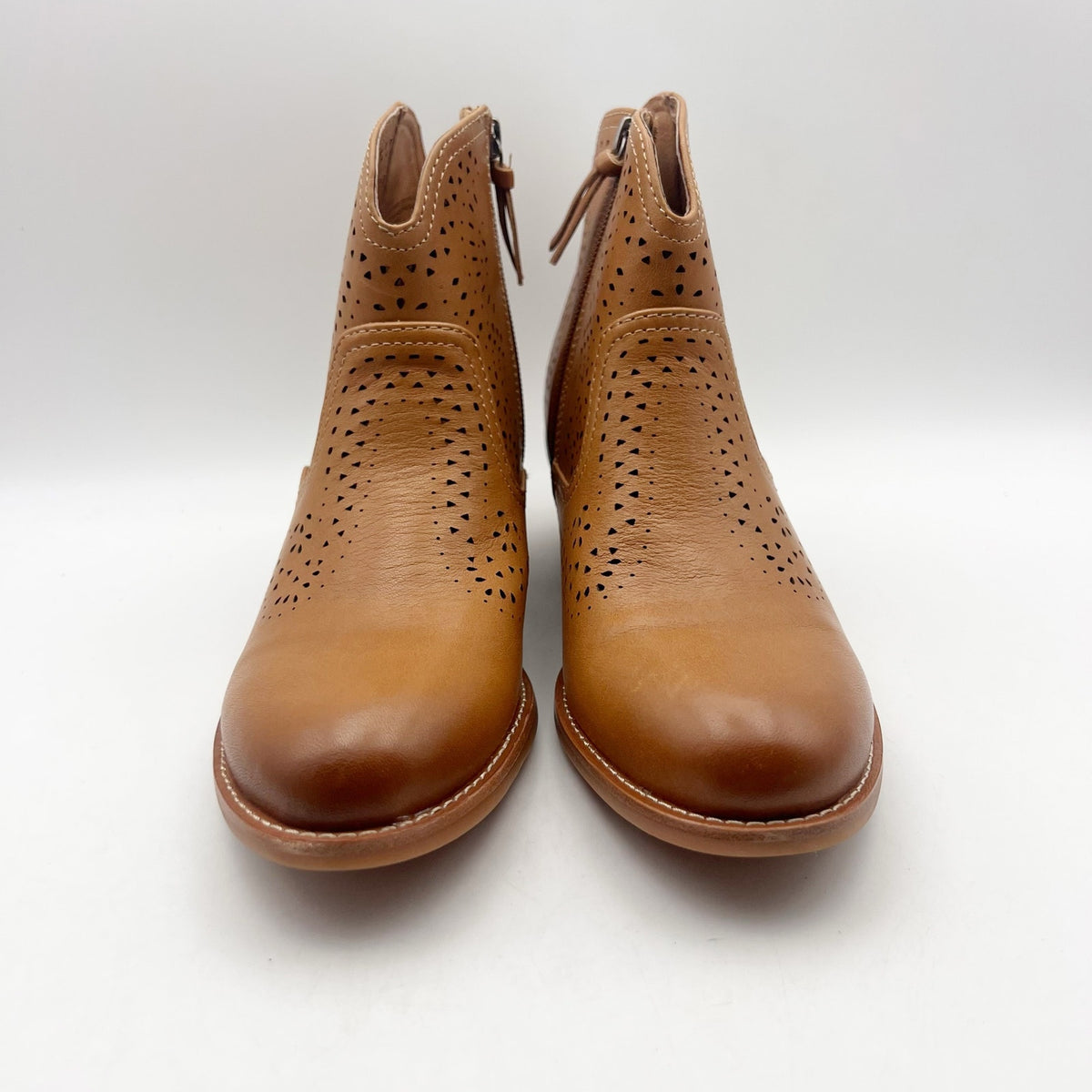 SOFFT Womens Alexia Ankle Boots Size 8 EU 39 Tan Brown Leather Booties NWOB