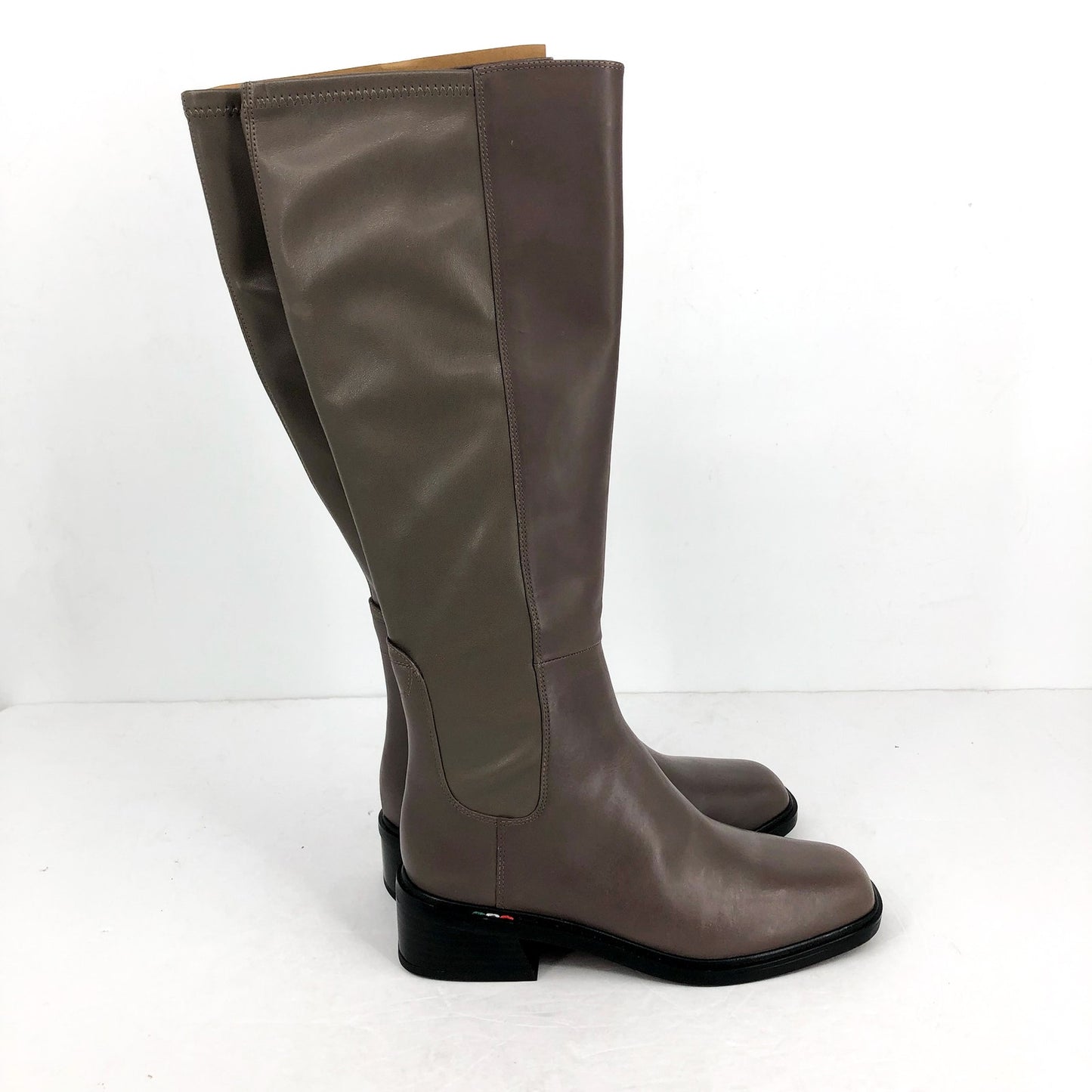 Franco Sarto Womens Giselle Knee High Boots US 7.5 M EU 38 Grey Leather NWOB