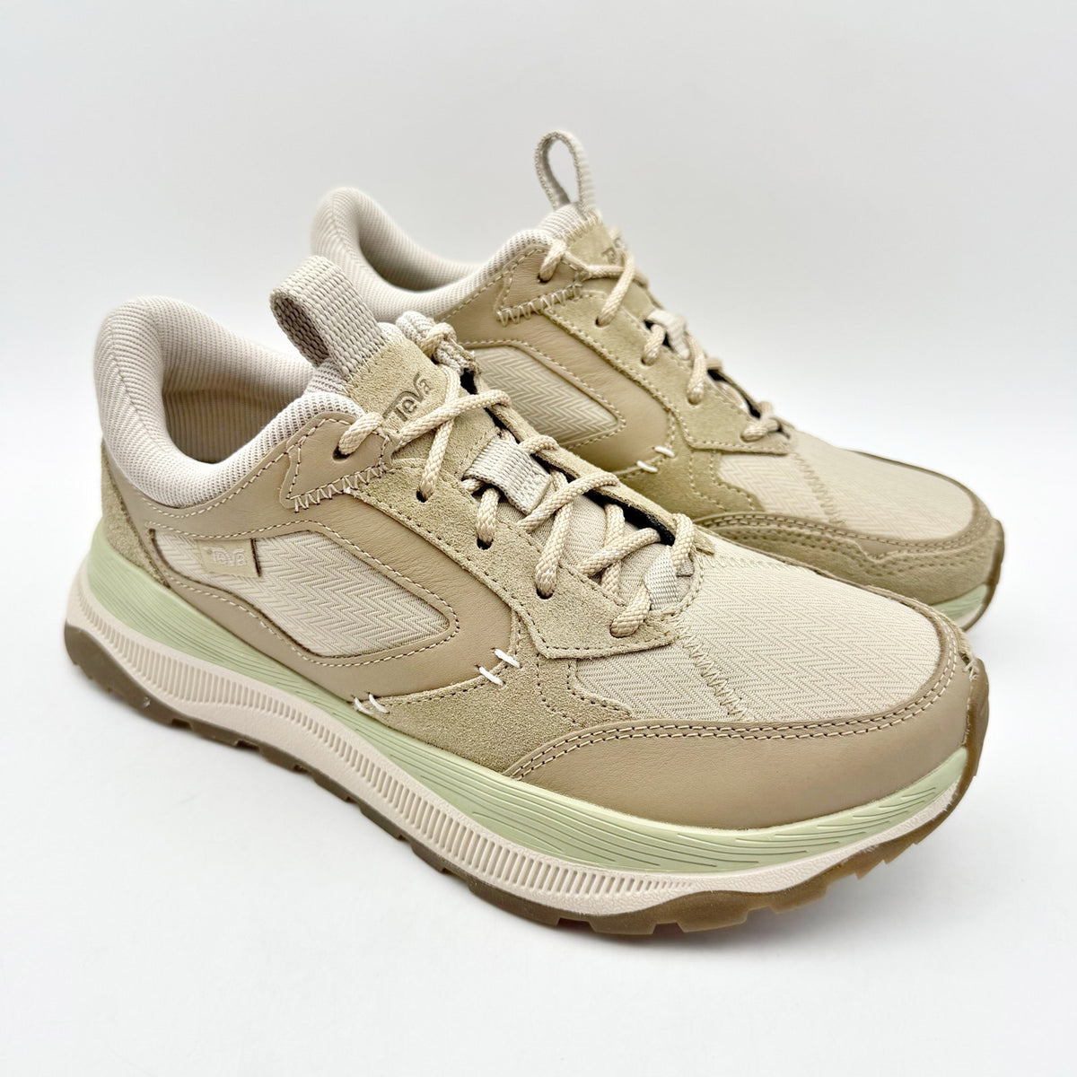 Teva Womens Terrawave Sneakers Size 6 EU 36 Cream Tan Leather NIB