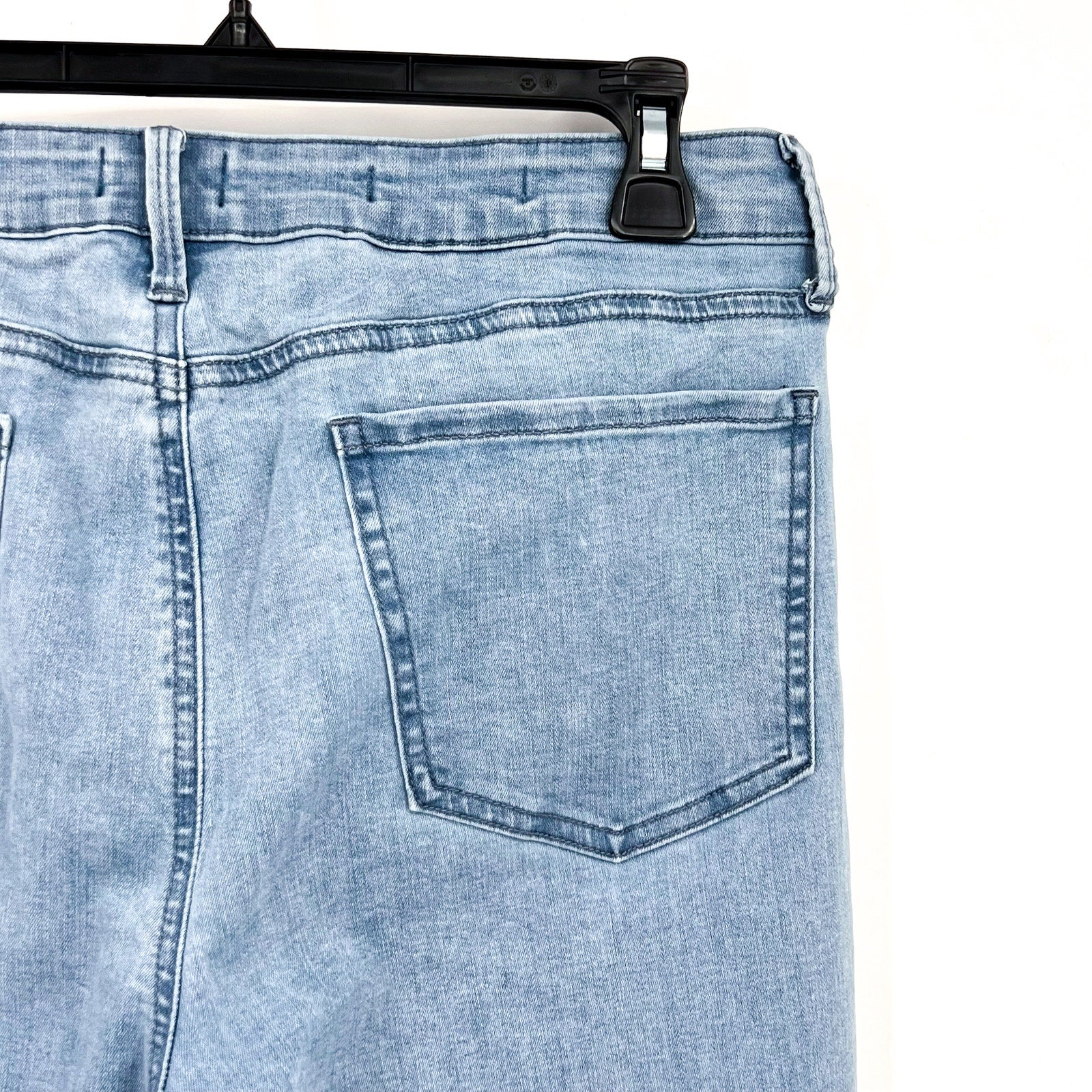 NYDJ Womens Margot Girlfriend Jeans Size 14 PETITE Kingston Blue NWOT