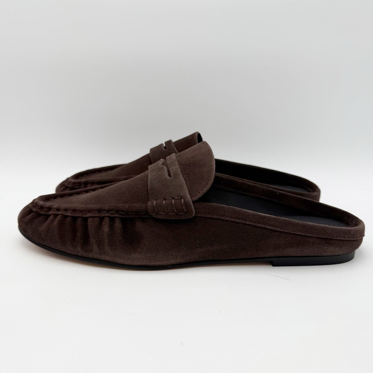 Steve Madden Womens Rafe Loafers Size 12 Chocolate Brown Suede Slip On NWOB