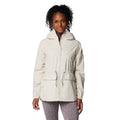 COLUMBIA Women Sweet Creek II Lined Rain Jacket Large Dark Stone Waterproof NWT