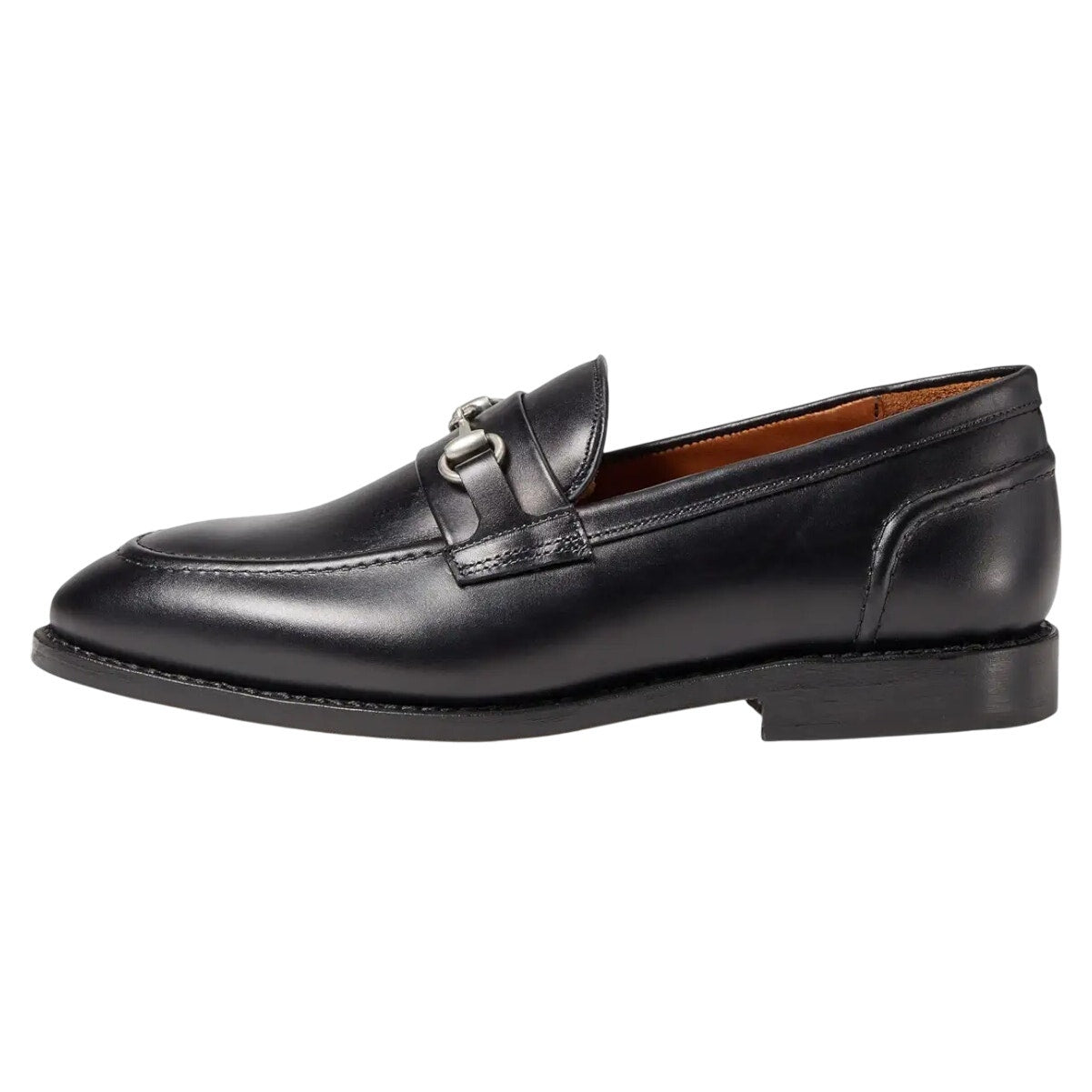 Allen Edmonds Mens Randolph Bit Loafer US 8 Black Leather Metal Hardware NIB