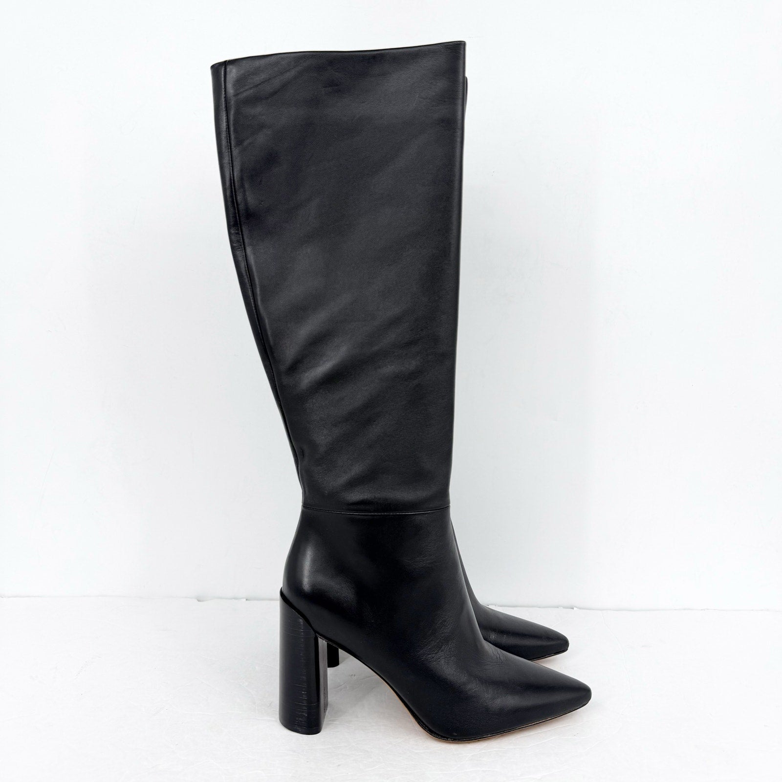 Vince Womens Pilar Knee High Boots US 6 M EU 36 Black Leather NIB