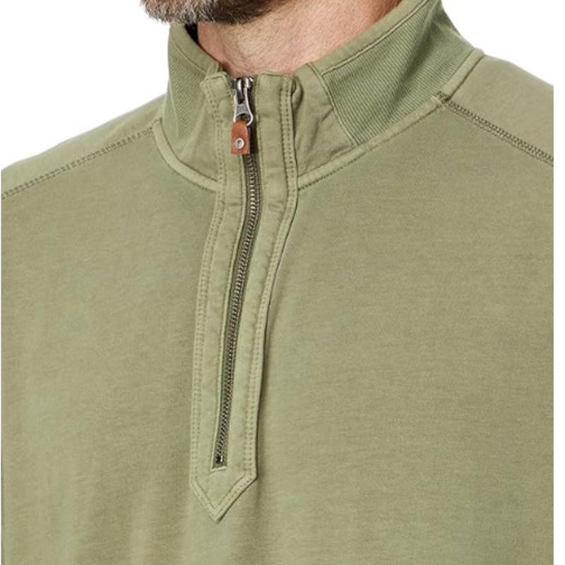 TOMMY BAHAMA Men's Ben And Terry Half Zip Sweatshirt XXL Green Tea Leaf NWT