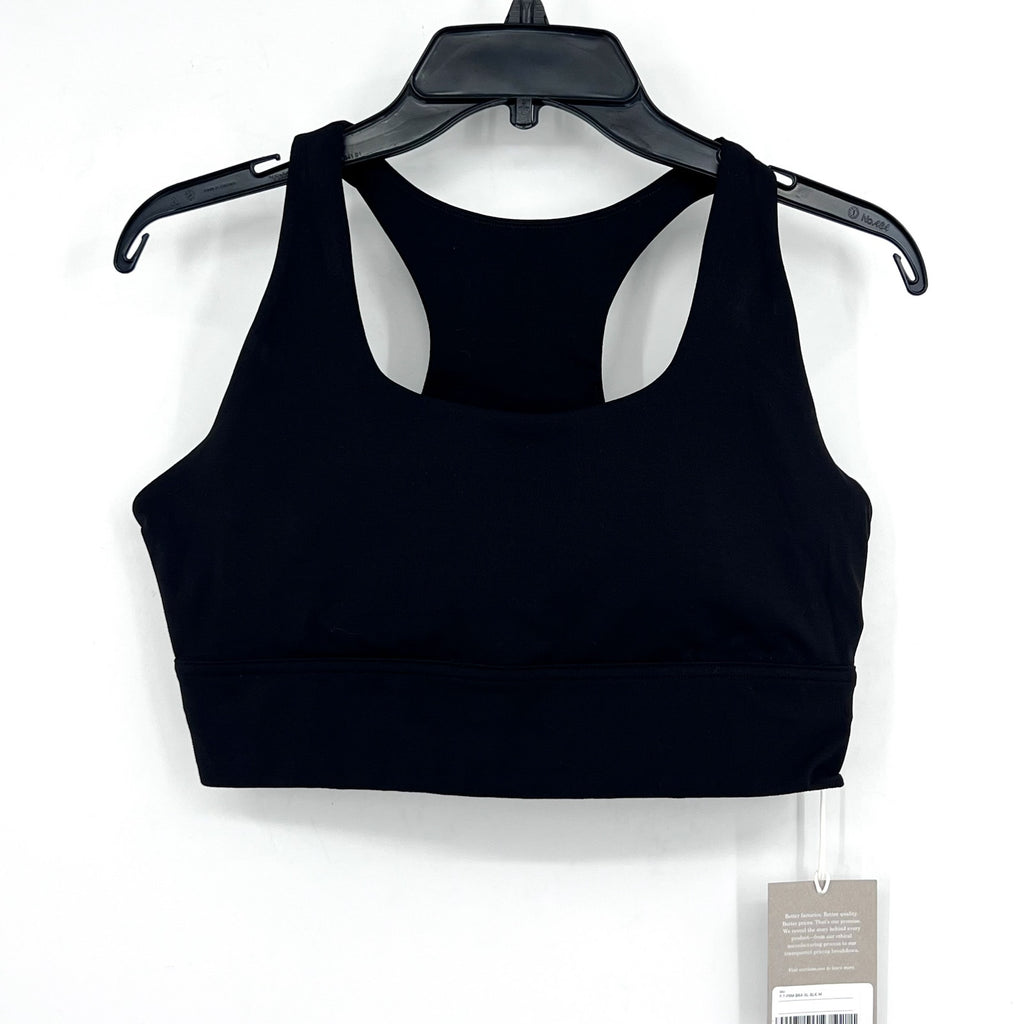 EVERLANE Women's The Perform Longline Bra XL Black Racerback NWT