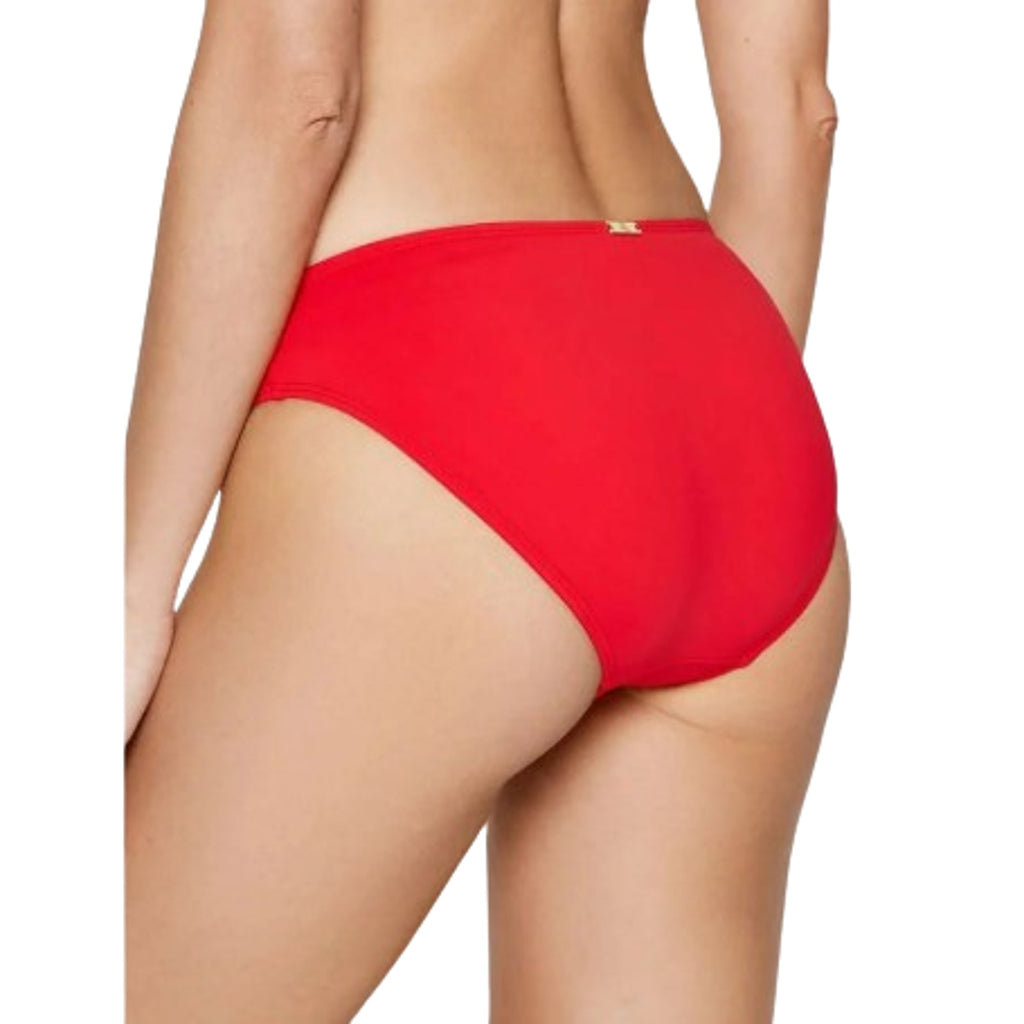 RALPH LAUREN Beach Club Hipster Bikini Swim Bottoms Size 12 Red NWT