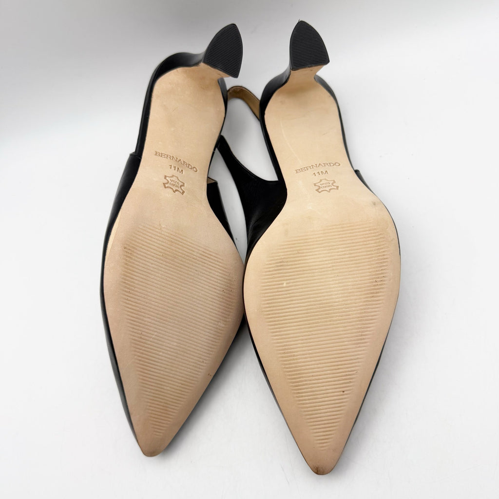 Bernardo Womens Felicity Heels US 11M EU 41 Leather Slingback Pump NIB