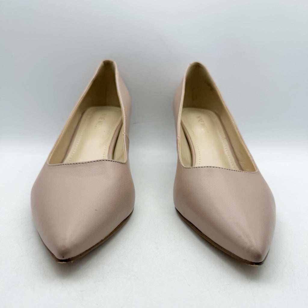 Nine West Womens lSSA Pumps Size 11 M Beige Nude Leather NWOB