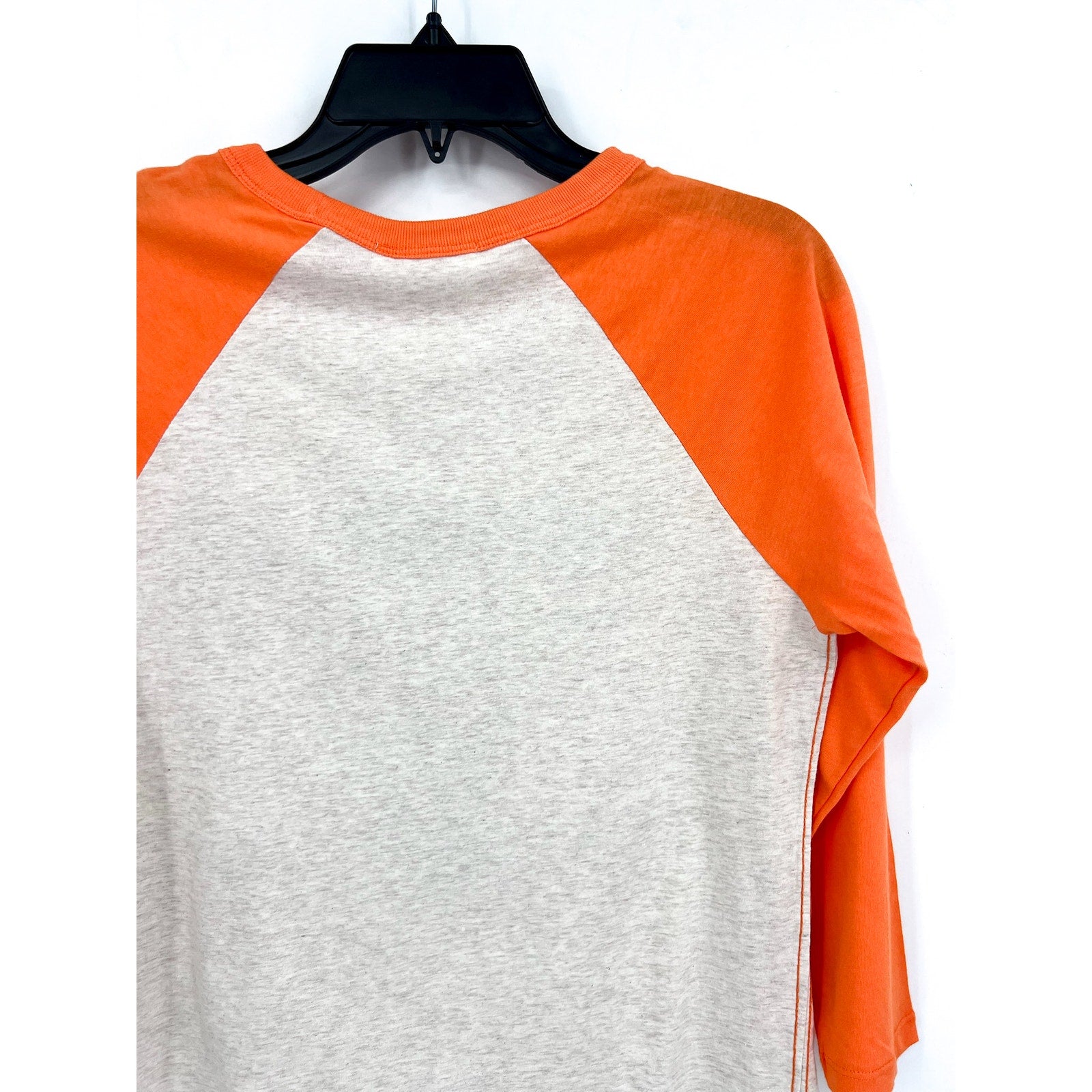 47 BRAND Womens Sam Houston Bearkats Baseball Tee XL Grey Orange Raglan NWT