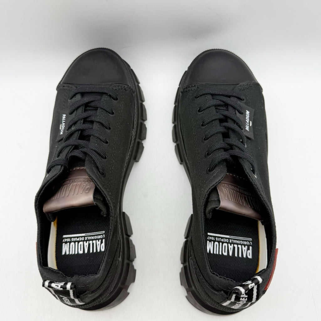 Palladium Womens Revolt Lo TX Platform Casual Sneakers Size 7.5 Black NWOB