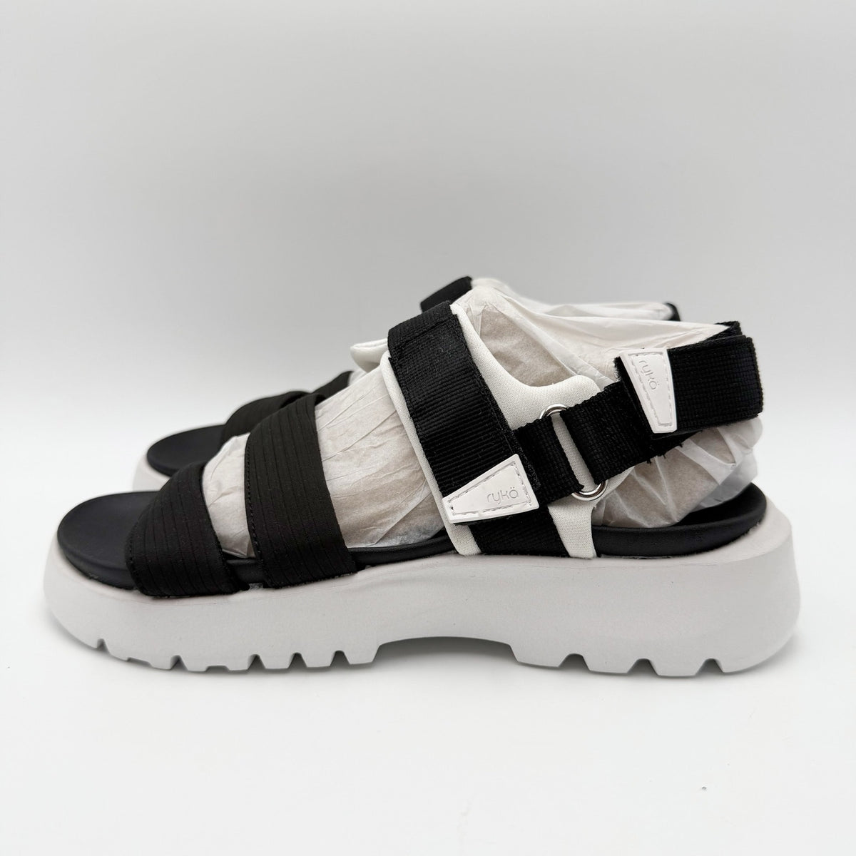 Ryka Womens Beyond Sandals Size 5.5 M EU 35.5 Black NIB