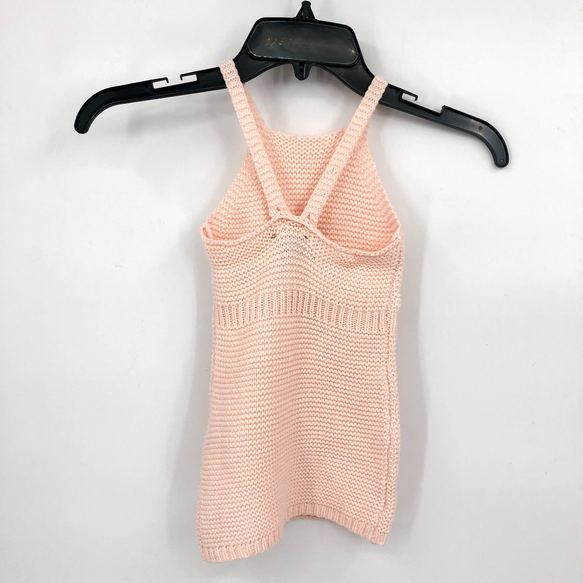 BARDOT Baby Girl Andi Knit Dress 6-12 Months Peach Pink Halter Neck NWT