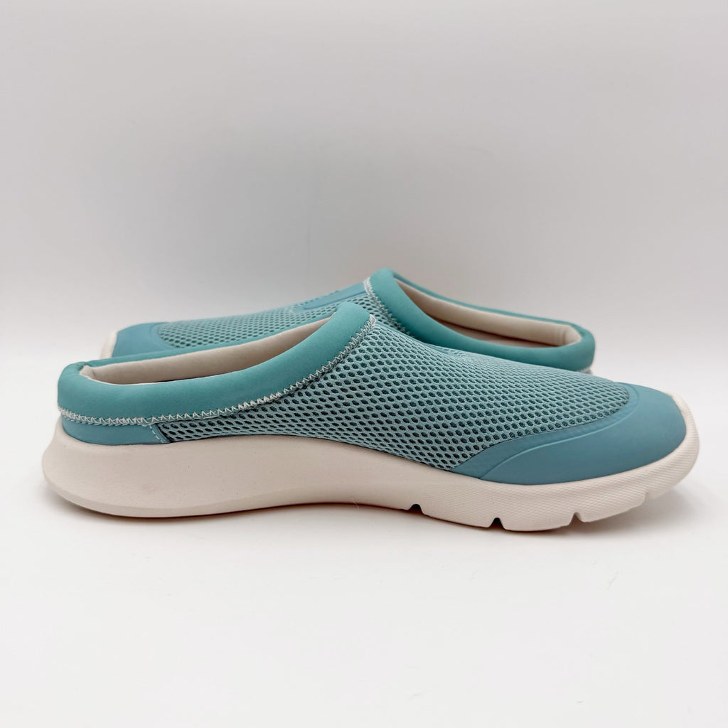 Spenco Womens Bliss Slip-on Shoes Size 10 B Aqua Blue Casual Mules NIB