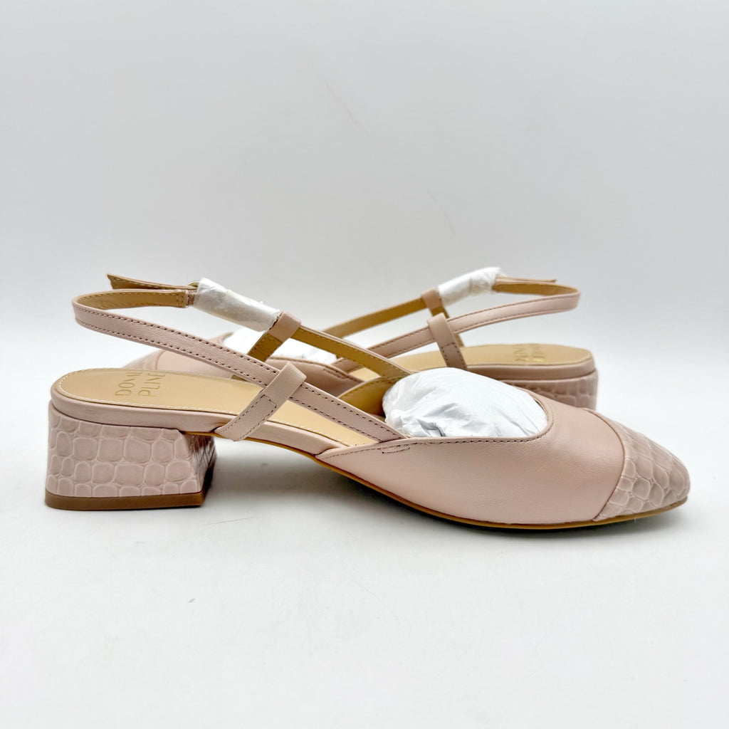 Donald Pliner Womens Reval Pumps Size 6.5 Pink Leather Heels Slingback NIB