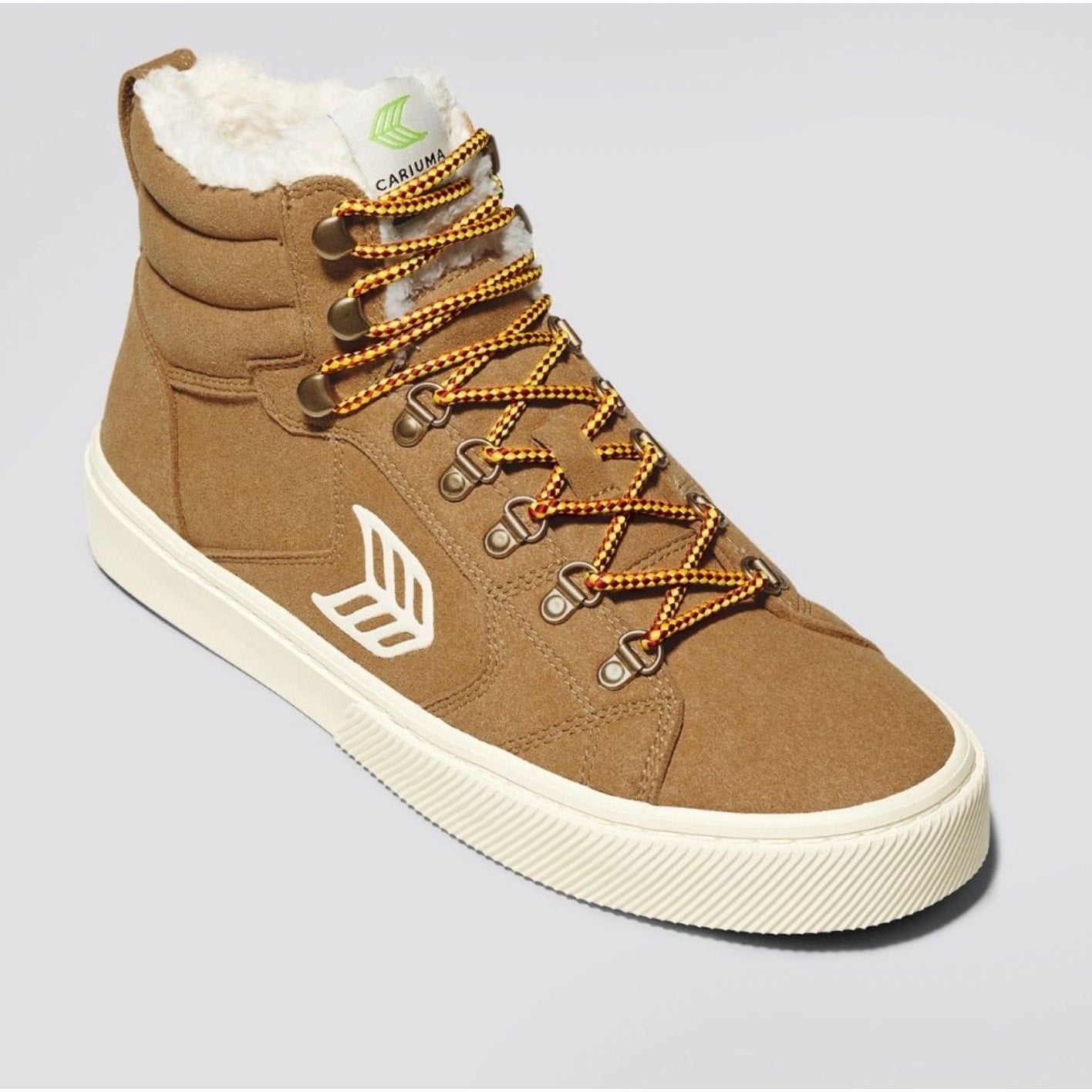 Cariuma Womens CATURI High Top Boots Size 6.5 Brown Suede Water Repellent NIB