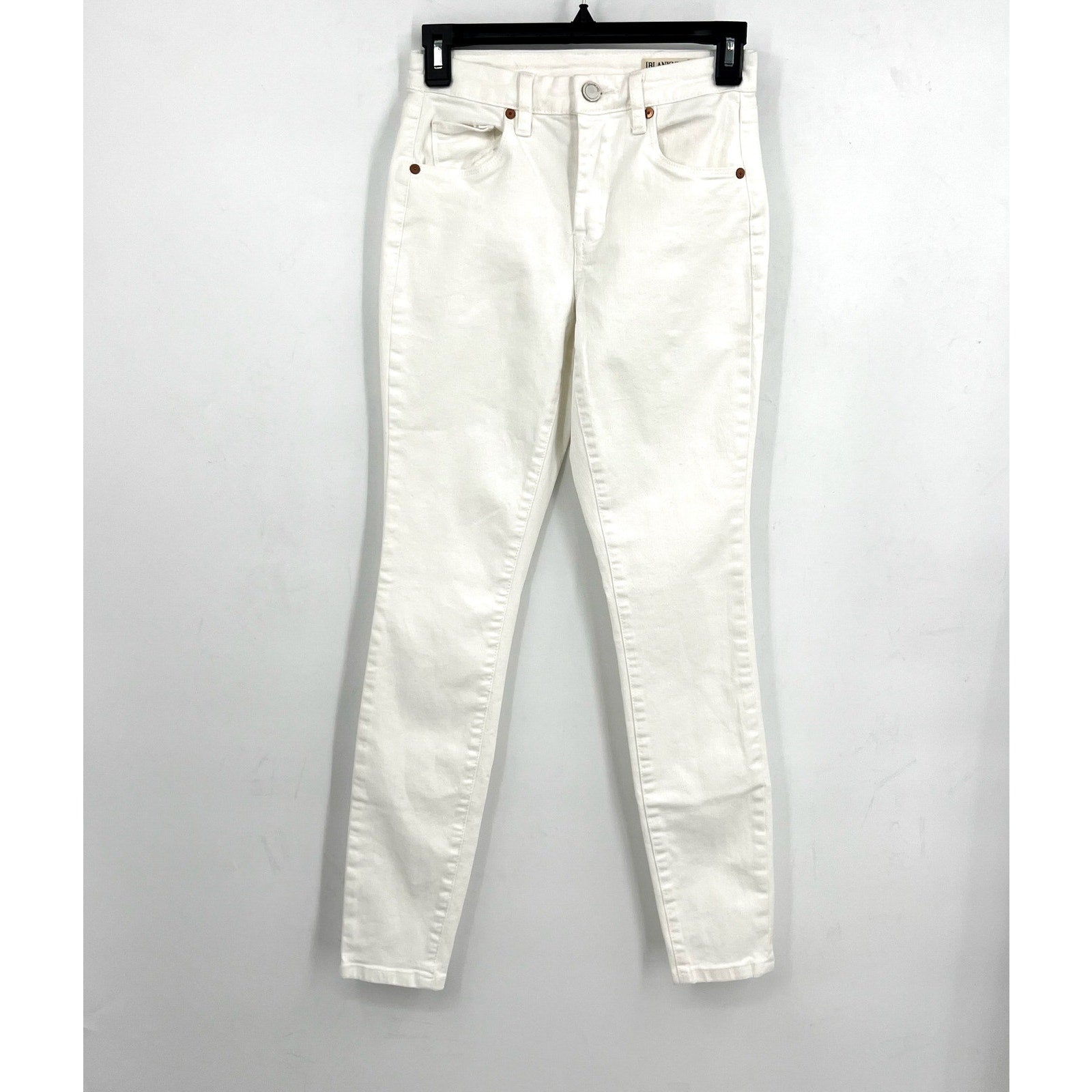 BLANKNYC Womens Bond Skinny Jeans Size 25 US 0 White Stretch Mid Rise NWOT