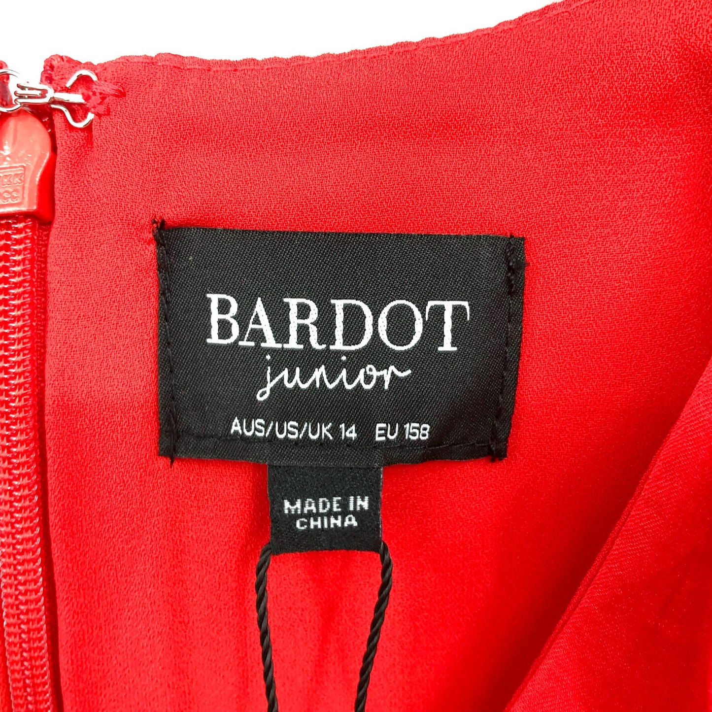 BARDOT Girl's Winona Wrap Dress Fire Red Size 14