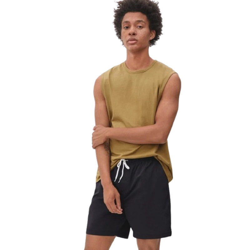 EVERLANE Men's The ReNew Swim Shorts Medium Black Drawstring NWT