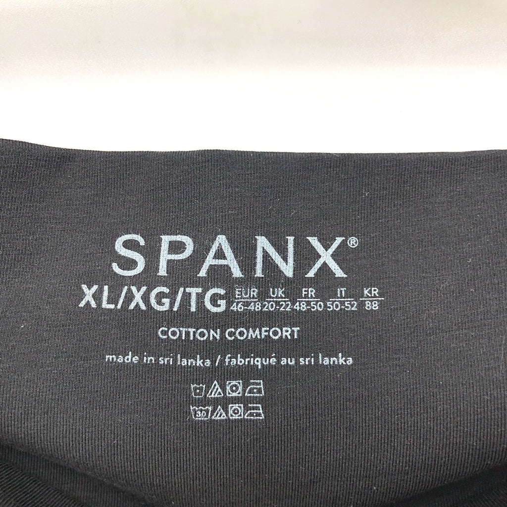 SPANX Women's Shaping Cotton Control Boy Short XL Very Black 40051R NWT
