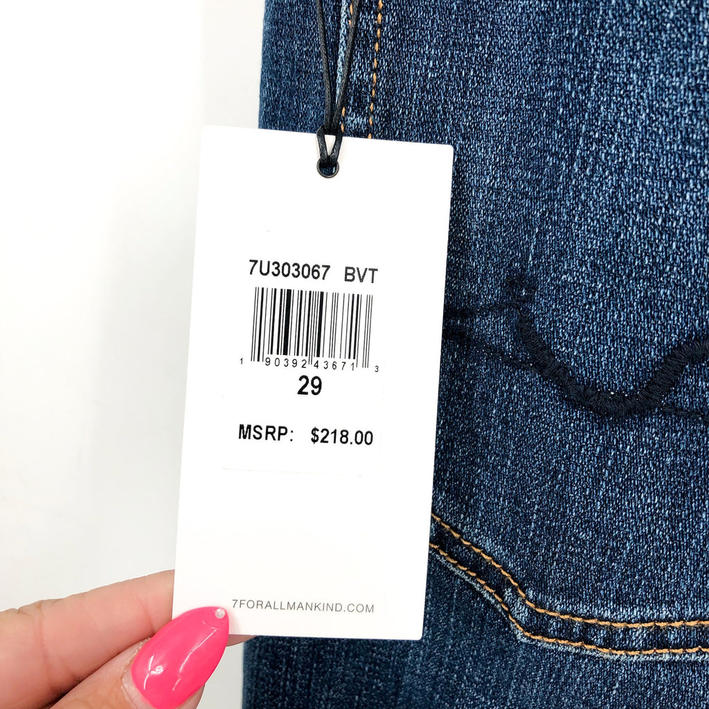 7 FOR ALL MANKIND Womens Josefina Feminine Boyfriend Jeans Size 29 US 8 Blue NWT