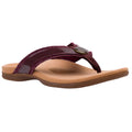 Spenco Women's Sutton Flip Classic Size 5.5 WIDE Red Wine Sassafras NIB