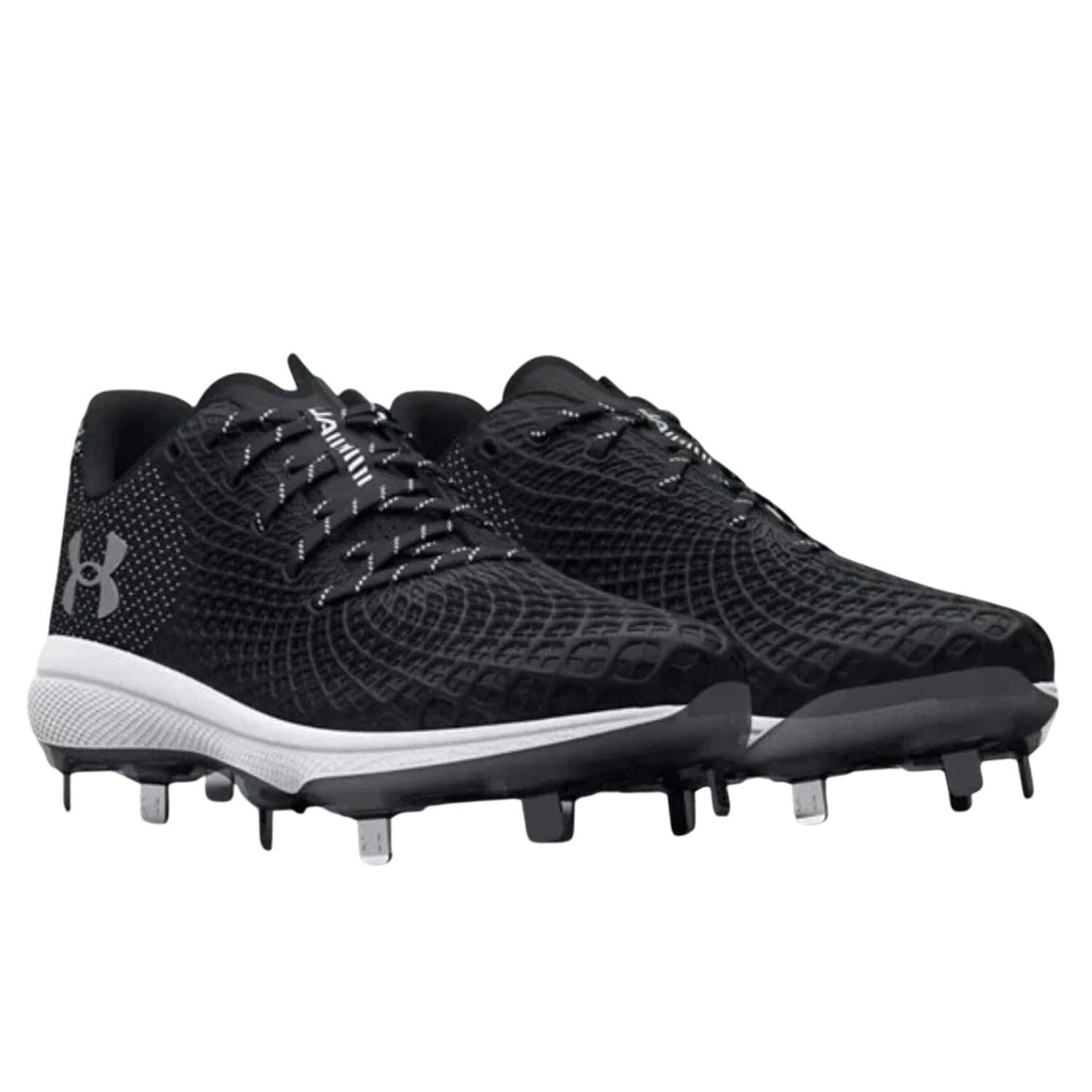 Under Armour Womens Glyde 2.0 Metal Softball Cleats US 7.5 Black Silver NWOB