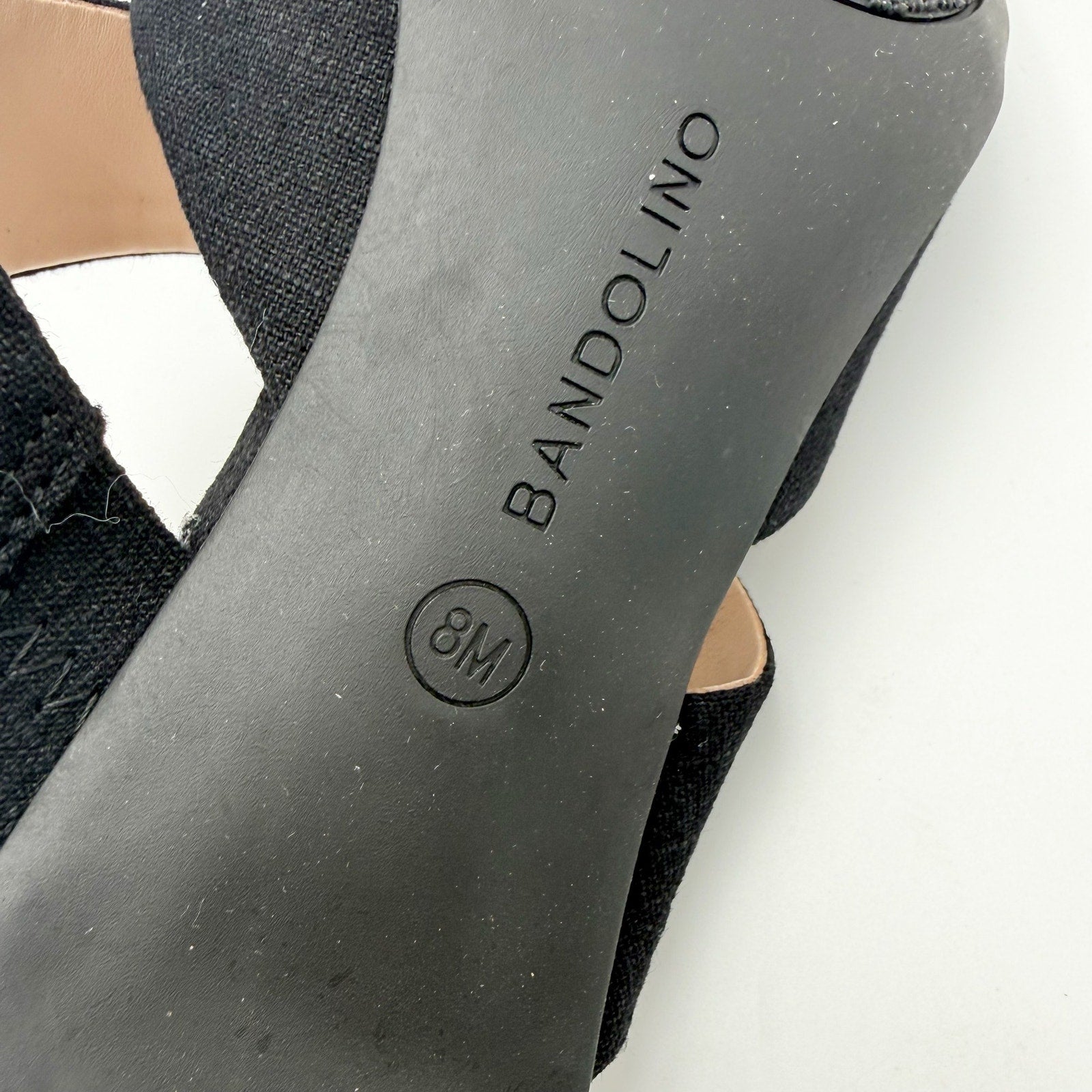 Bandolino Womens Millie Heels US 8 M EU 39 Black Slip On NWOB