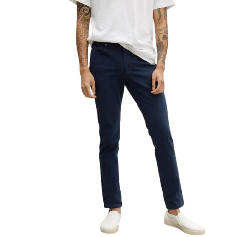 EVERLANE Mens The Performance 5-Pocket Pants 29x30 Navy Blue Stretch Chinos NWT