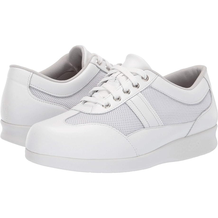 SAS Womens Free Time Comfort Walking Shoe US 9.5 Narrow EU 40 White Leather NIB