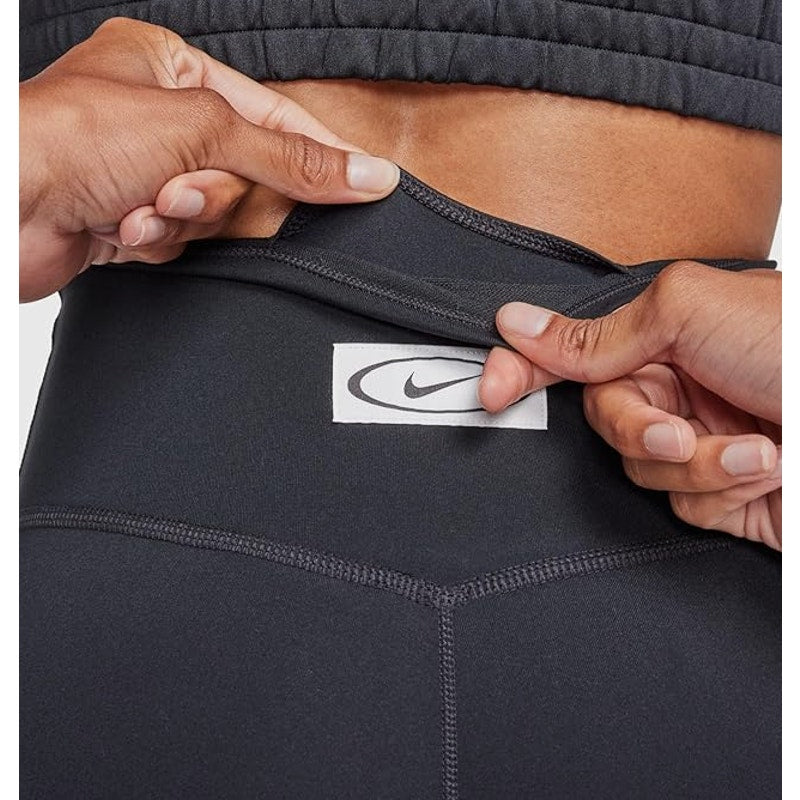 NIKE Women's One Full-length Leggings XS Black White Colorblock Mid-rise NWT
