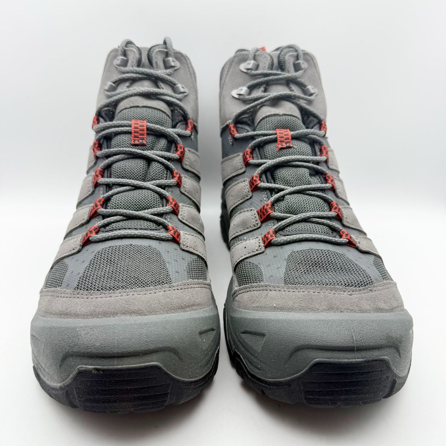 Merrell Mens Strongbound Mid Hiking Boots US 14 M Grey Charcoal Waterproof NIB