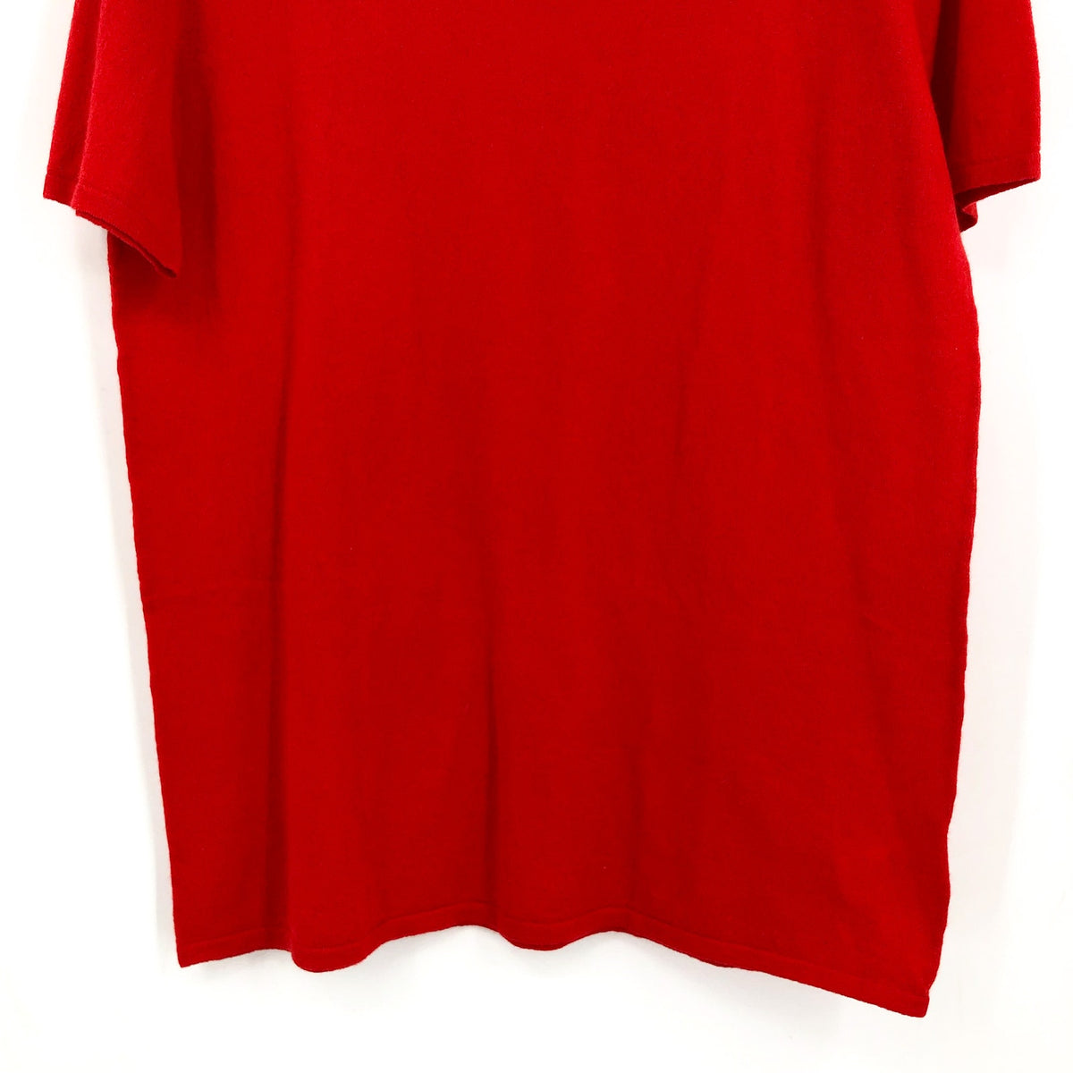 A/C ACTIVE CASHMERE Men's Short Sleeve Fine Cashmere T-Shirt Small Red NWT