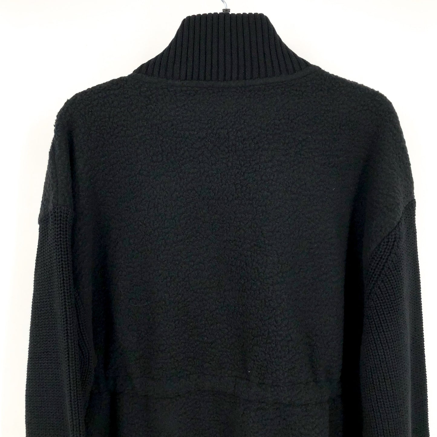 VARLEY Women's Renea High Pile Fleece Jacket Large Black Long Sleeve NWT