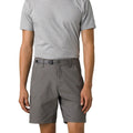 PRANA Men's Stretch Zion II Shorts Size 33 Grey Standard Fit Flat Front NWT