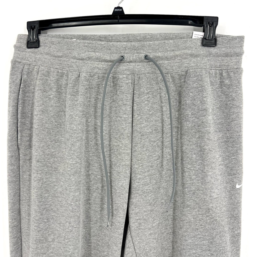 NIKE Womens Dri-Fit One 7/8 French Terry Joggers 1X Grey Sweatpants NWT